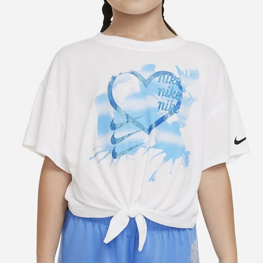 Nike Kids Little Kids&#039; T-Shirt (White) 나이키 키즈 리틀 키드 반팔 티셔츠 (화이트) 36J629-001,나이키,펀조이해외직구