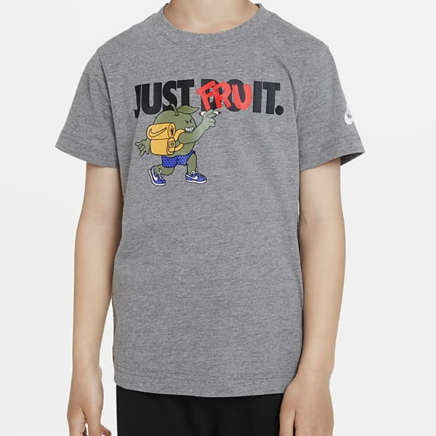 Nike Kids Little Kids&#039; T-Shirt (Grey) 나이키 키즈 리틀 키드 반팔 티셔츠 (그레이) 86J666-GEH,나이키,펀조이해외직구
