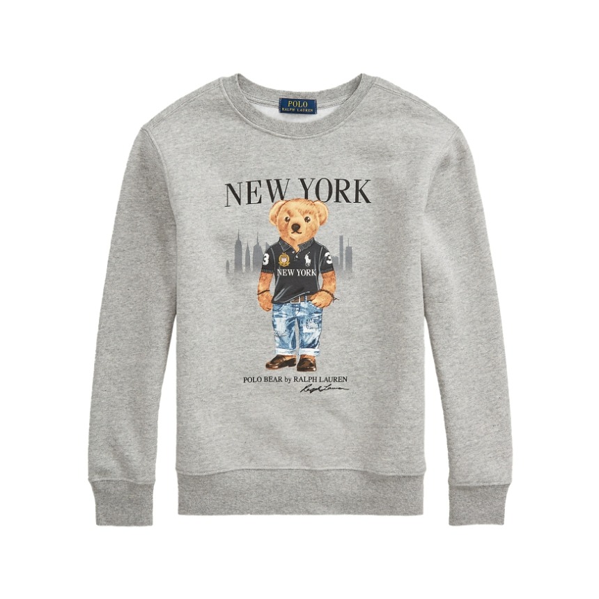 Polo Bear New York Fleece Sweatshirt 폴로 키즈 폴로 베어 뉴욕 플리스 스웻셔츠 긴팔 535188,POLO,펀조이해외직구