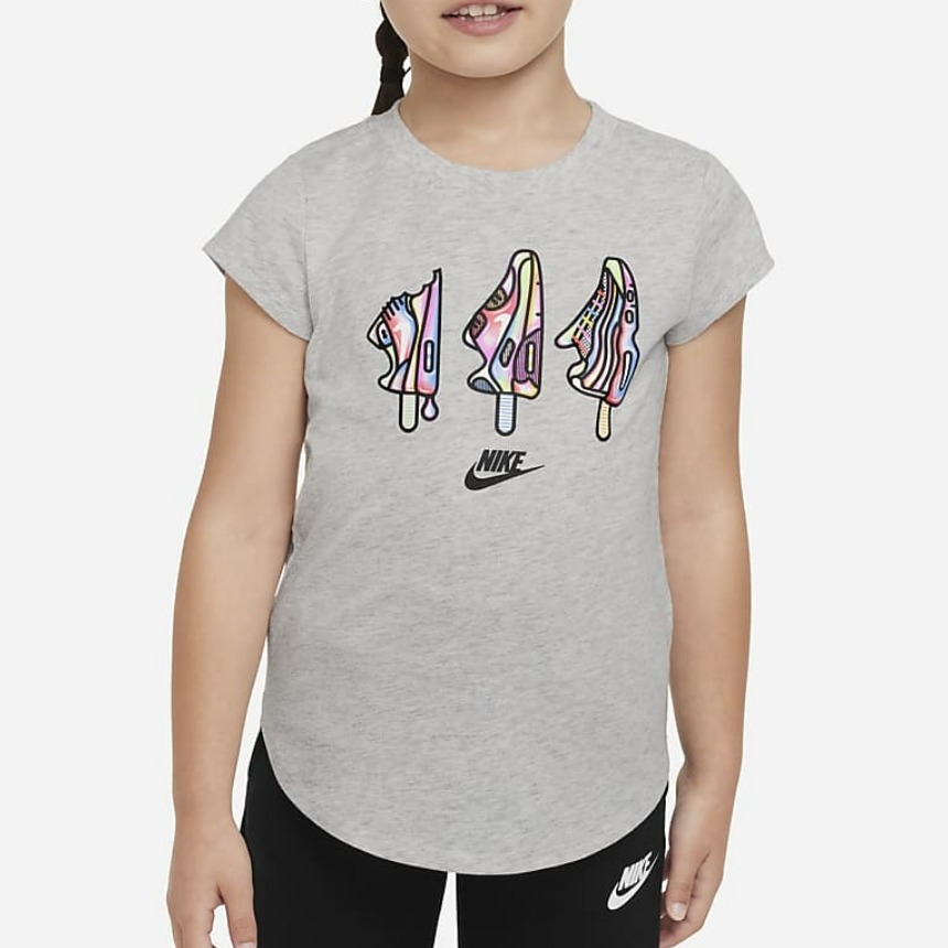 Little Kids&#039; T-Shirt 나이키 키즈 반팔 티셔츠 (그레이) 36J621-C87,나이키,펀조이해외직구