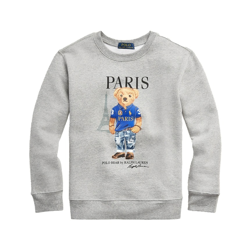 Polo Bear Paris Fleece Sweatshirt 폴로 키즈 폴로 베어 파리 플리스 스웻셔츠 긴팔 545034,POLO,펀조이해외직구