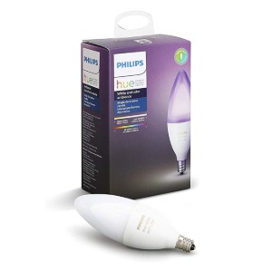 [Philips] 필립스 휴 싱글 벌브 촛대 전구 Hue Single Bulb E12 White &amp; Color Decorative Candle 40W,Philips,펀조이해외직구
